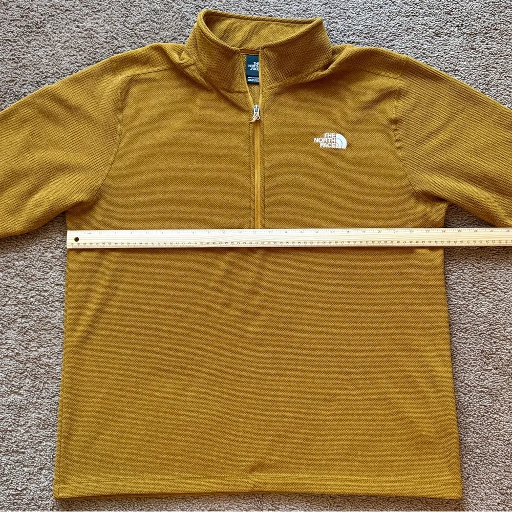 The North Face Mustard Yellow Zip Up Sweater - Picture 4 of 6